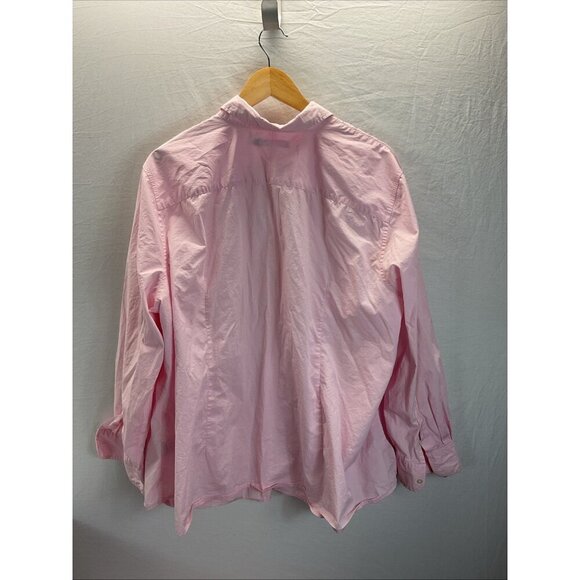 Lauren Ralph Lauren Women’s Long Sleeve Button-Up Pink Summer Closet Staple 3Xl - Picture 3 of 10
